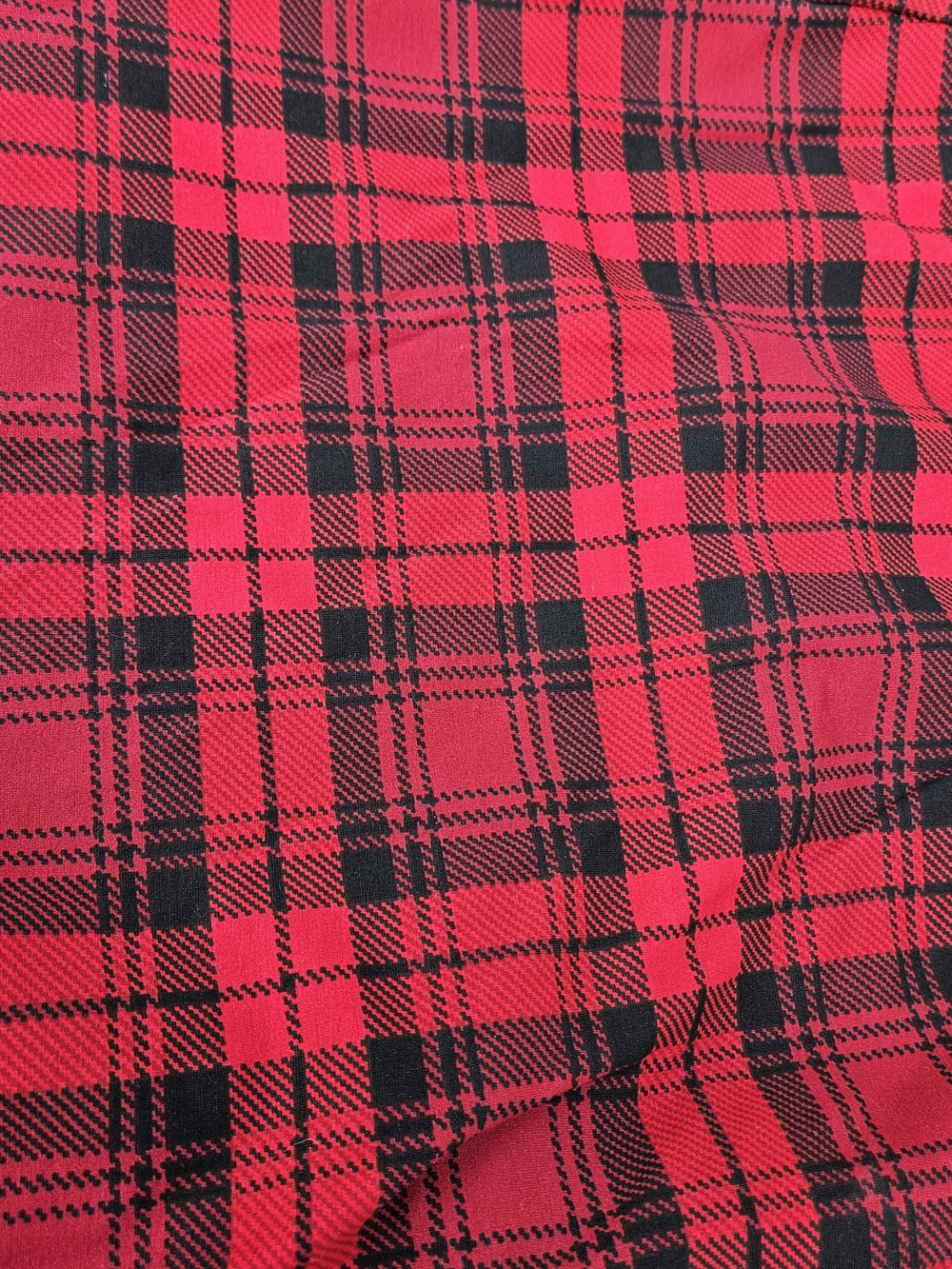 IMAN Red and Black Plaid Women's Pants 5x